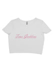 True Goddess Crop tee PINK/WHITE