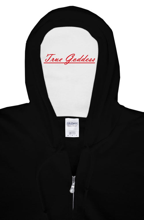 True Goddess Zipper HoodieBlack/Red