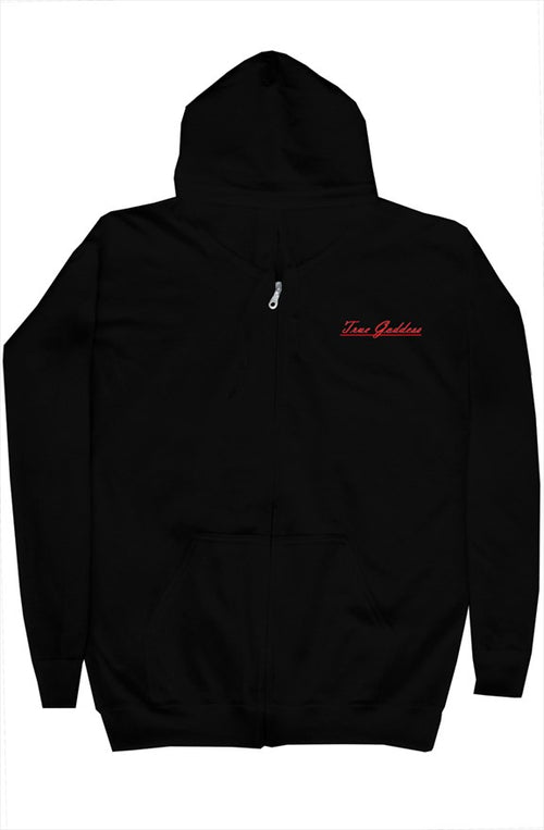 True Goddess Zipper HoodieBlack/Red